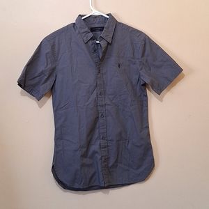 All Saints Short Sleeve Button Down Shirt